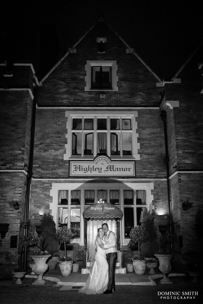 Night time couple photo at Highley Manor