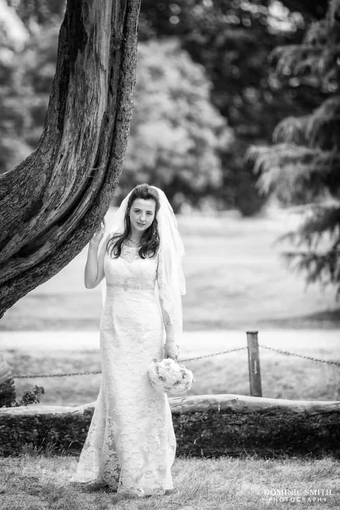 Bridal portrait at Coulsdon Manor