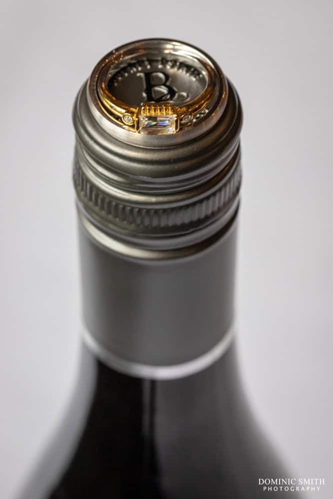 Wedding Rings with Bolney Wine Estate Wine