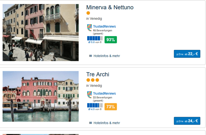 Deal-Screenshot Nur Hotel venedig Deal-Screenshot Nur Hotel venedig