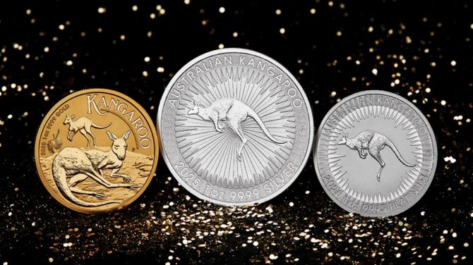 Känguru, Gold, Goldmünze, Silber, Silbermünze