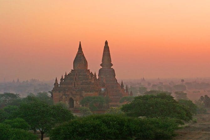 Bagan at Sunrise, Myanmar