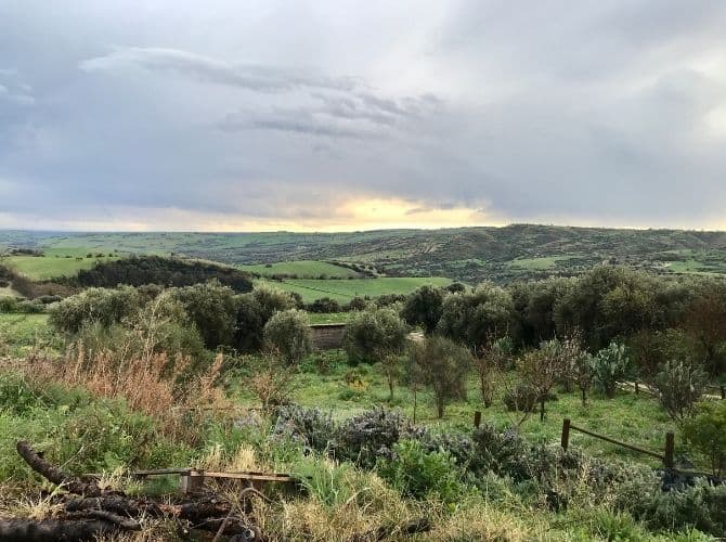 Countryside View From Agritourismo Giannavi in Sicily Countryside view from Agritourismo Giannavi in Sicily