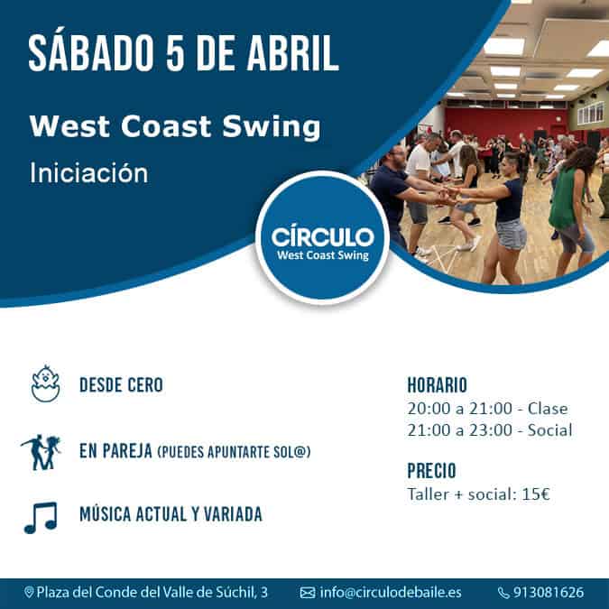 Taller de iniciación + social de West Coast Swing