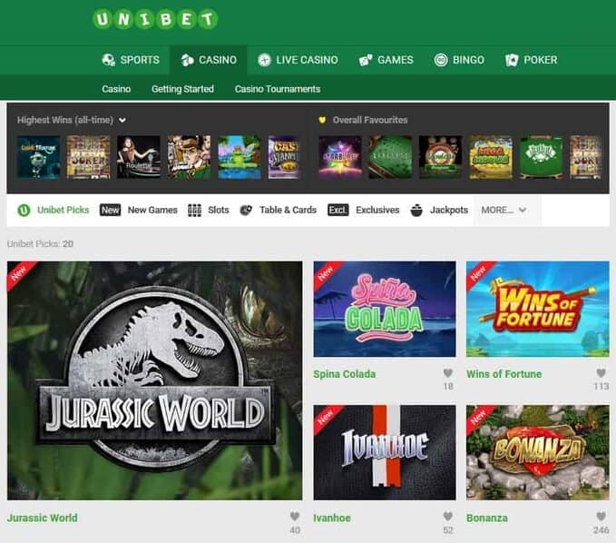 Unibet Casino Review