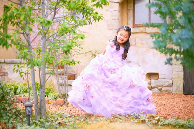 群馬県　七五三　ドレス　撮影