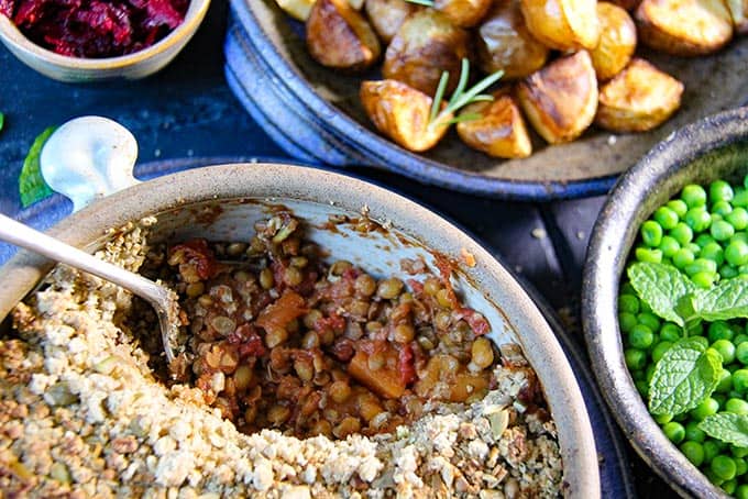 vegan french lentil bake recipe
