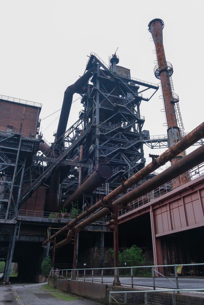 Blick vom Hochofen 5 über den Landschaftspark Duisburg-Nord