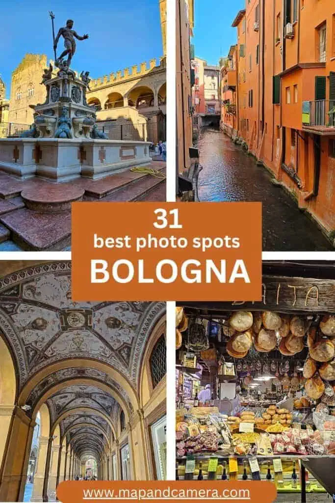 Bologna things to do collage for Pinterest