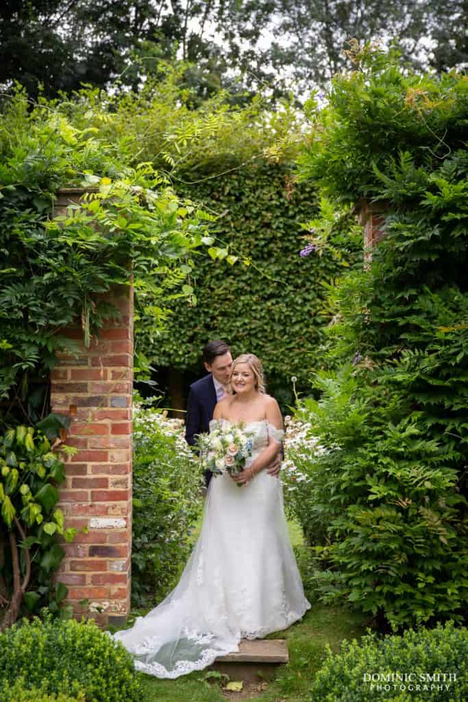 Bride and Groom at Langshott Manor 4