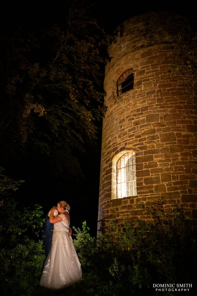 Night Photo at a Festival Wedding