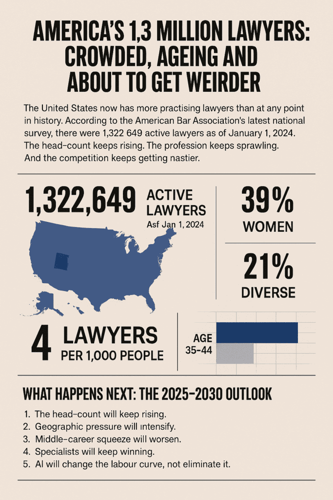 The number of attorneys in america is higher than ever - LawFuel report