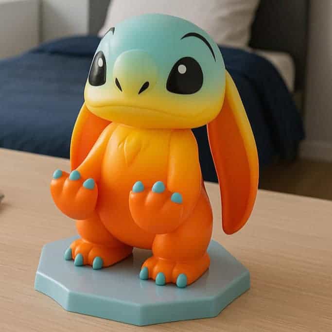 sunset stitch phone stand