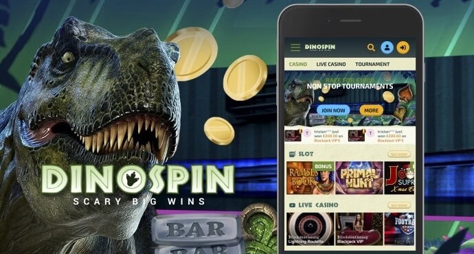 DinoSpin no deposit bonus 