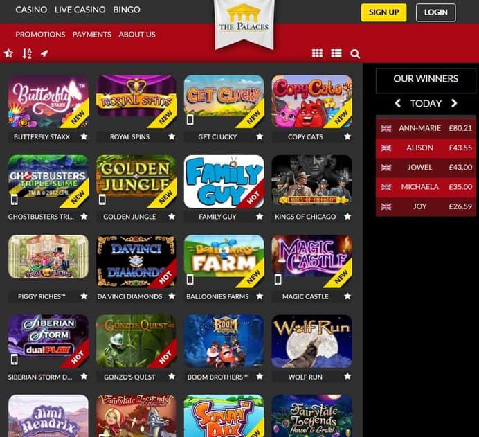 ThePalaces.com Casino & Bingo