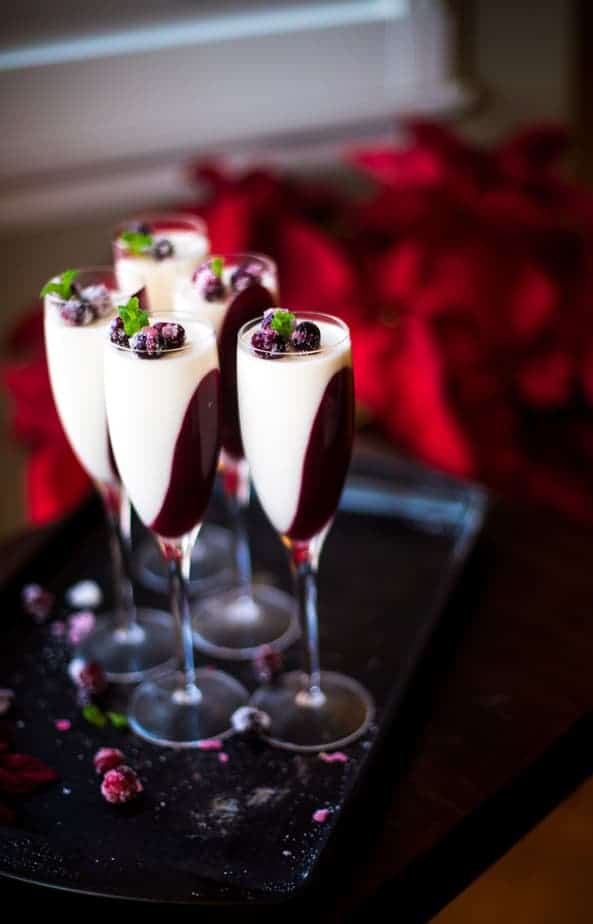 Cranberry Panna Cotta