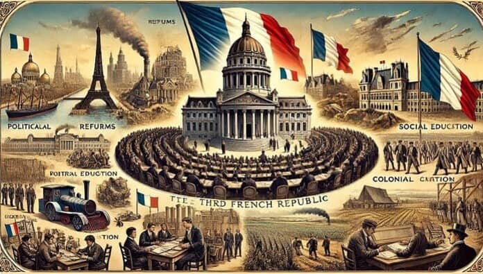 De Derde Franse Republiek: een tijdperk van politieke hervormingen, koloniale expansie en sociale vooruitgang in de geschiedenis van Frankrijk.