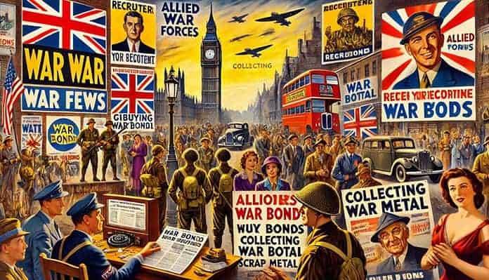 Propaganda tijdens de Tweede Wereldoorlog beïnvloedde publieke opinie en mobiliseerde steun voor oorlogsinspanningen door middel van media en emotionele berichten.