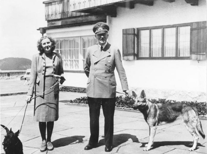 Eva Braun, partner van Adolf Hitler, vastgelegd in privéomgeving tijdens haar jaren in München en op de Berghof