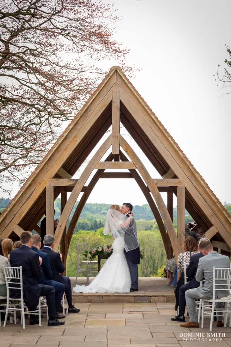 Outside Wedding Ceremony at Highley Manor 1