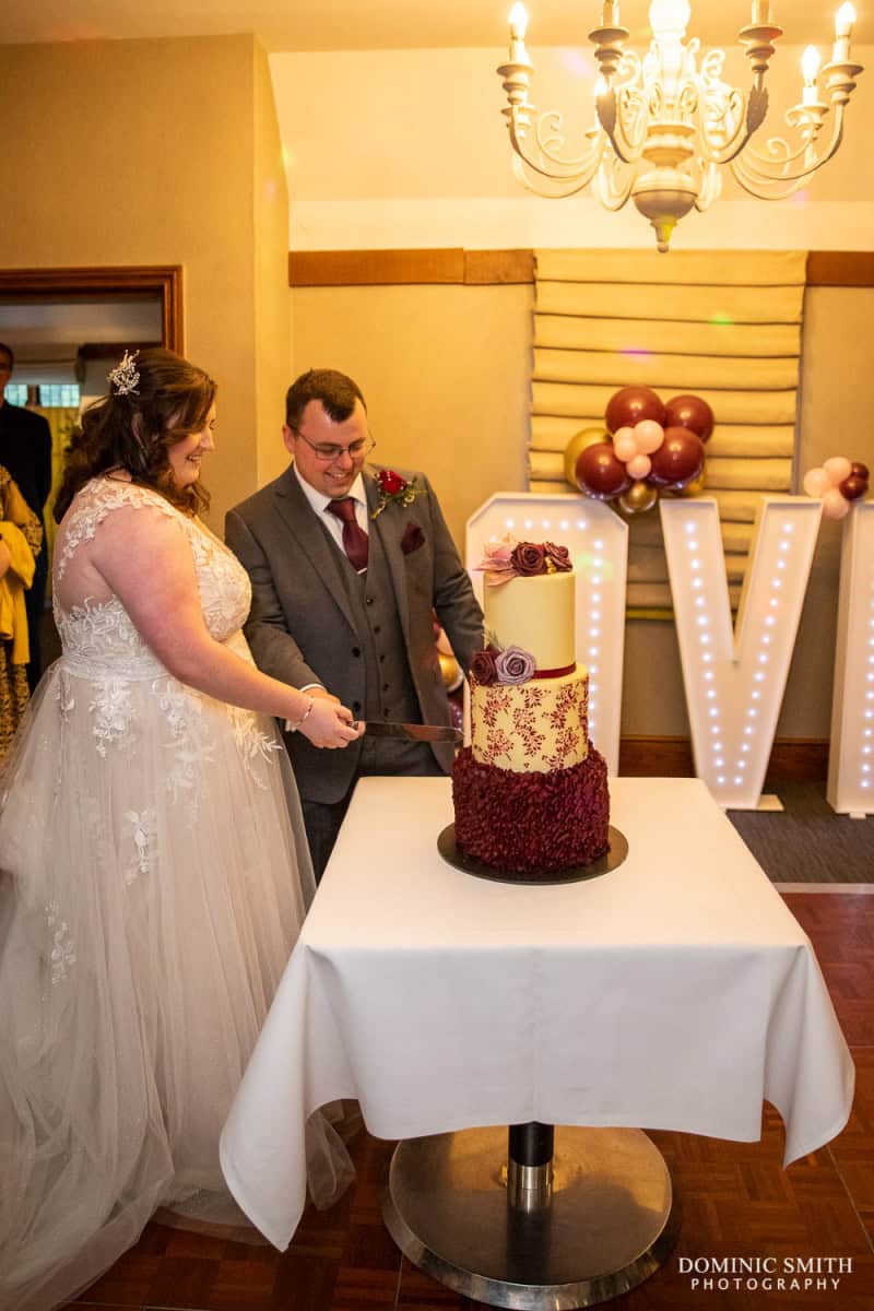 Cutting the Cake at Langshott Manor