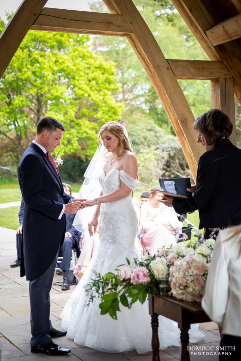 Outside Wedding Ceremony at Highley Manor 4