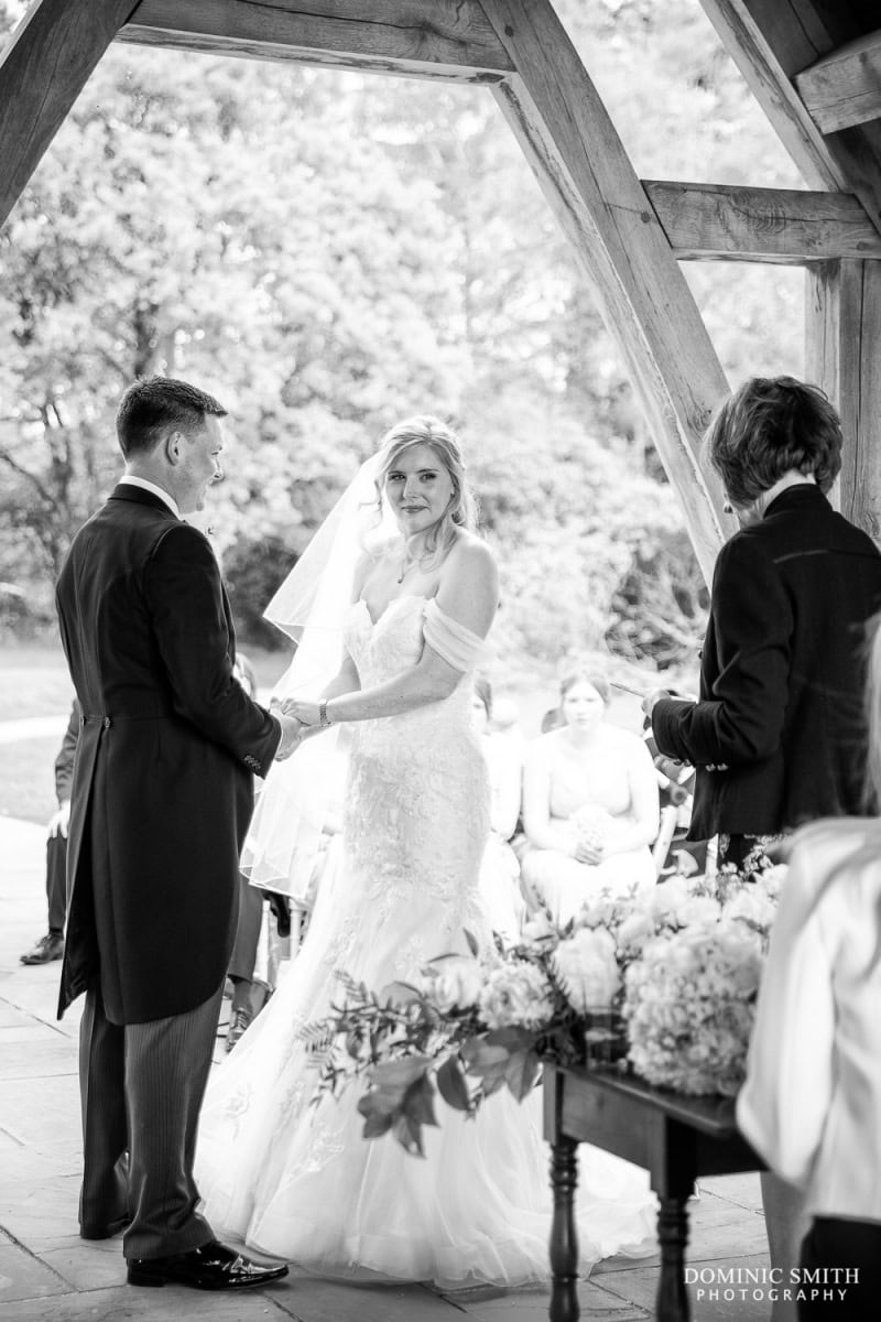 Outside Wedding Ceremony at Highley Manor 5