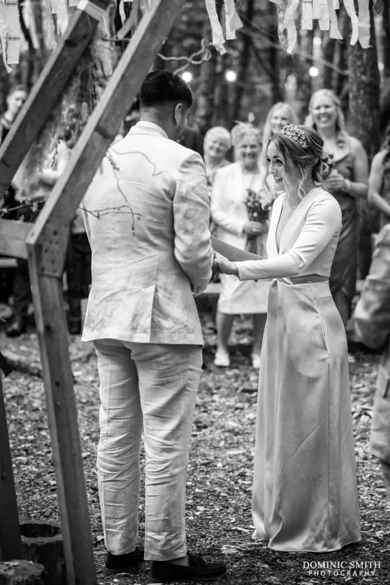 Wedding Ceremony at Longton Wood 5