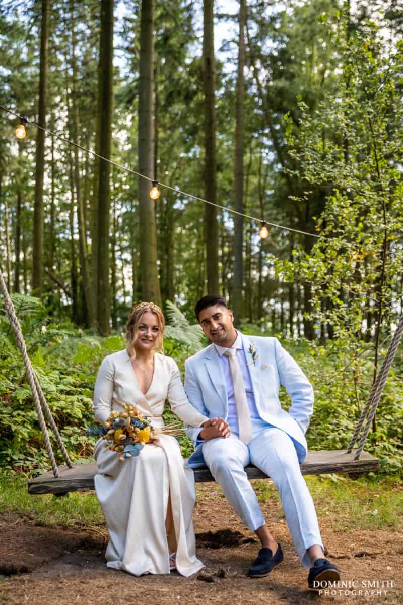 Wedding Couple Photo at Longton Wood Swing