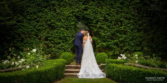 Bride and Groom at Langshott Manor 3