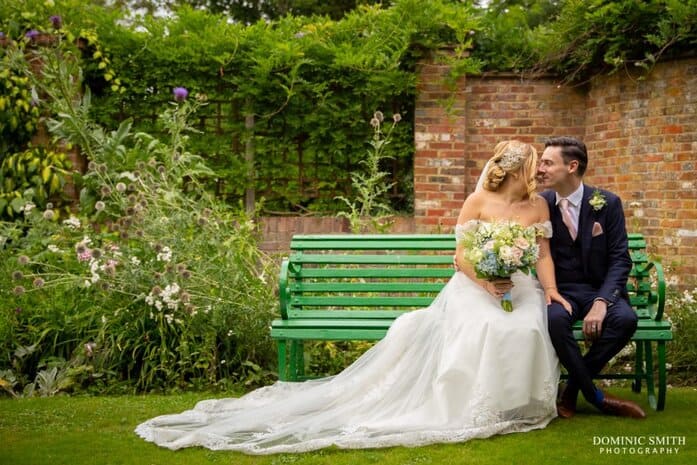 Bride and Groom at Langshott Manor 2