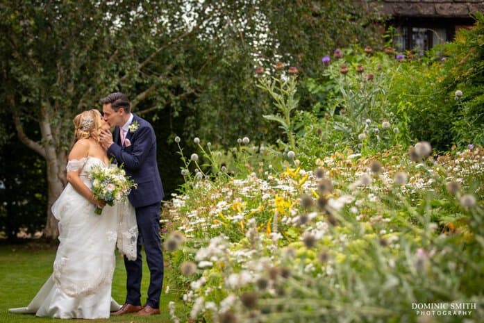 Bride and Groom at Langshott Manor 5