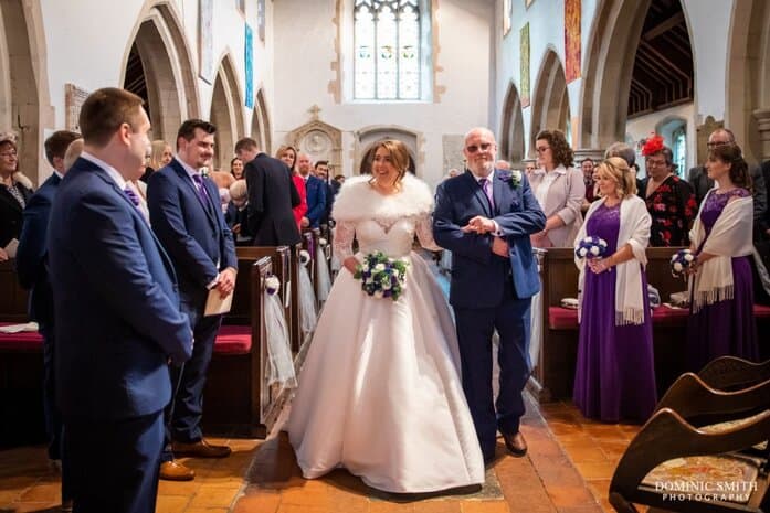 Wedding Ceremony at St Michaels Church, Betchworth