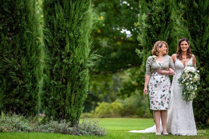 Bride Walking Down the Aisle at Nymans Wedding