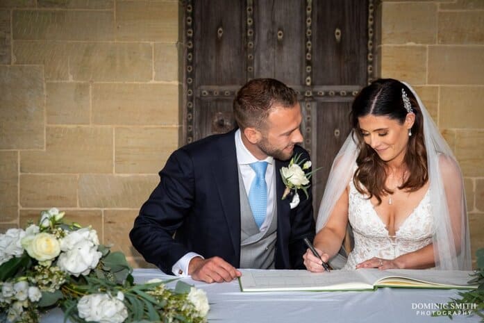 Signing the Register at Nymans