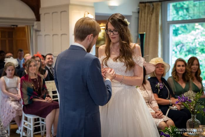 Exchanging Wedding Rings at The Ravenswood