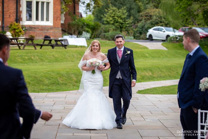 Outside Wedding Ceremony at Highley Manor 2