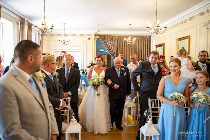 Bride Arriving at East Court