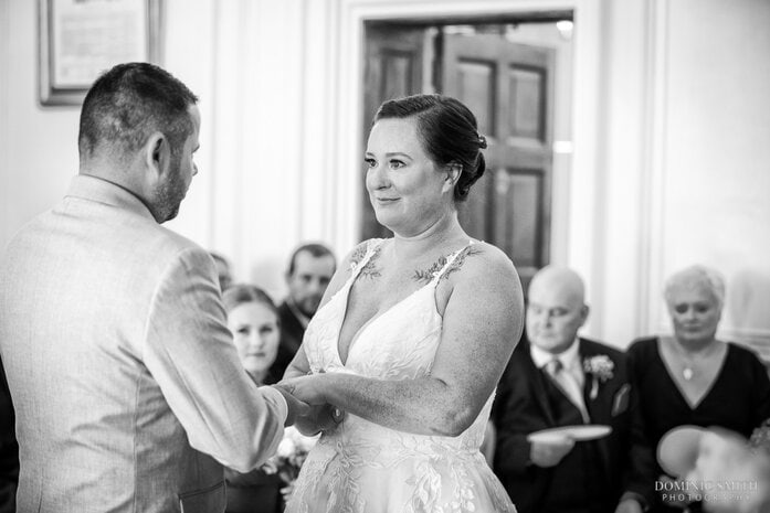 Exchanging Rings B+W at East Court