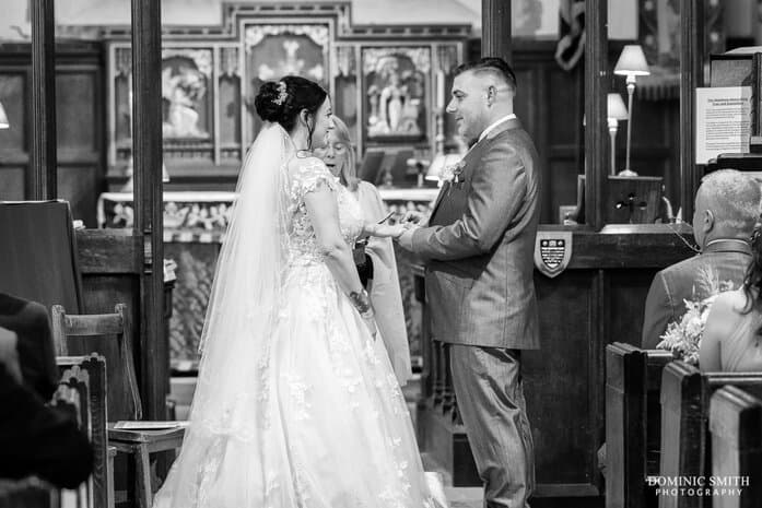 Wedding Ceremony at St Georges Church, West Grinstead