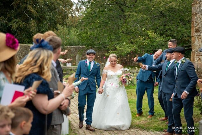 Confetti at St. Thomas A Becket Church, Robertsbridge