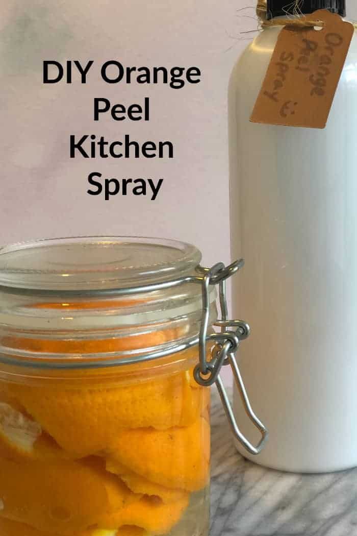 DIY Orange Peel Kitchen Spray.