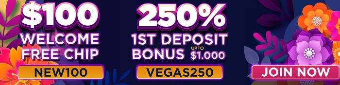 $100 Free Bonus + 250% Welcome Bonus 