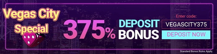 375% Deposit Bonus 