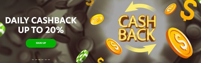 Daily Cashback Up To 20% 