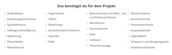 Zusammenfassende Checkliste mit den wichtigsten Punkten