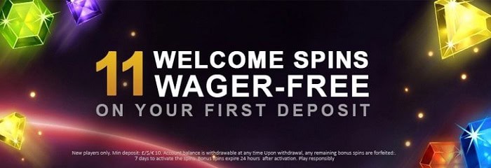 11 free spins without wager conditions