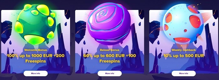 Get 100% bonus and up to 200 free spins! 