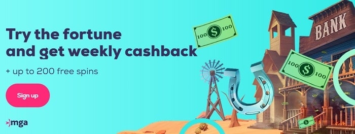 Weekly Cashback and 200 Free Spins 