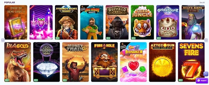 SlotsPalace Casino Free Spins